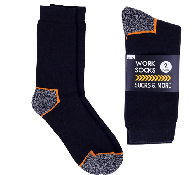 New 2023 Wholesale Men's Cushioned Durable Cotton Work Gear Crew Socks