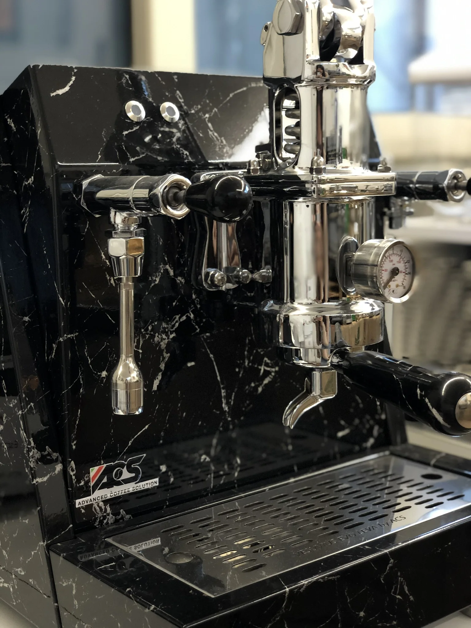 Italian Coffee Quality Vesuvius Evo Lever Machine Espresso Coffee
