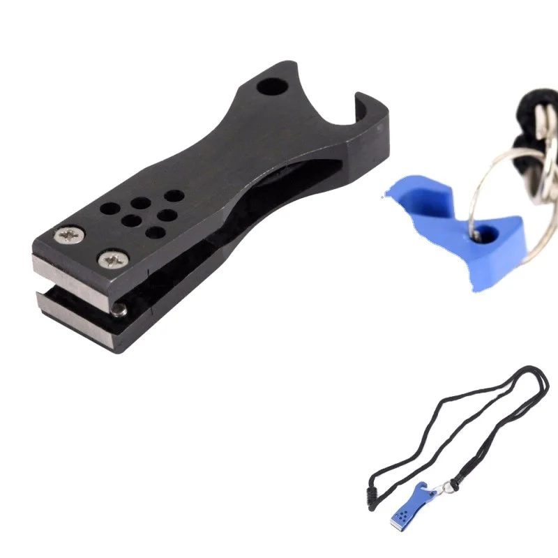 Fly Fishing Line Nipper With Bottle Opener Nip & Sip With Lanyard Blue/black Color Line Nippers