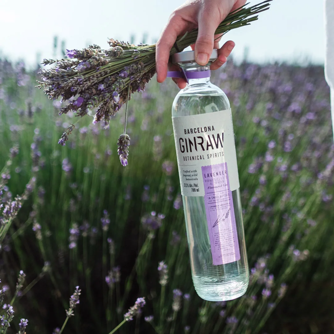 Ginraw Lavender,Premium Gin Flavored Gin. Botanical Gin Buy Dry Gin