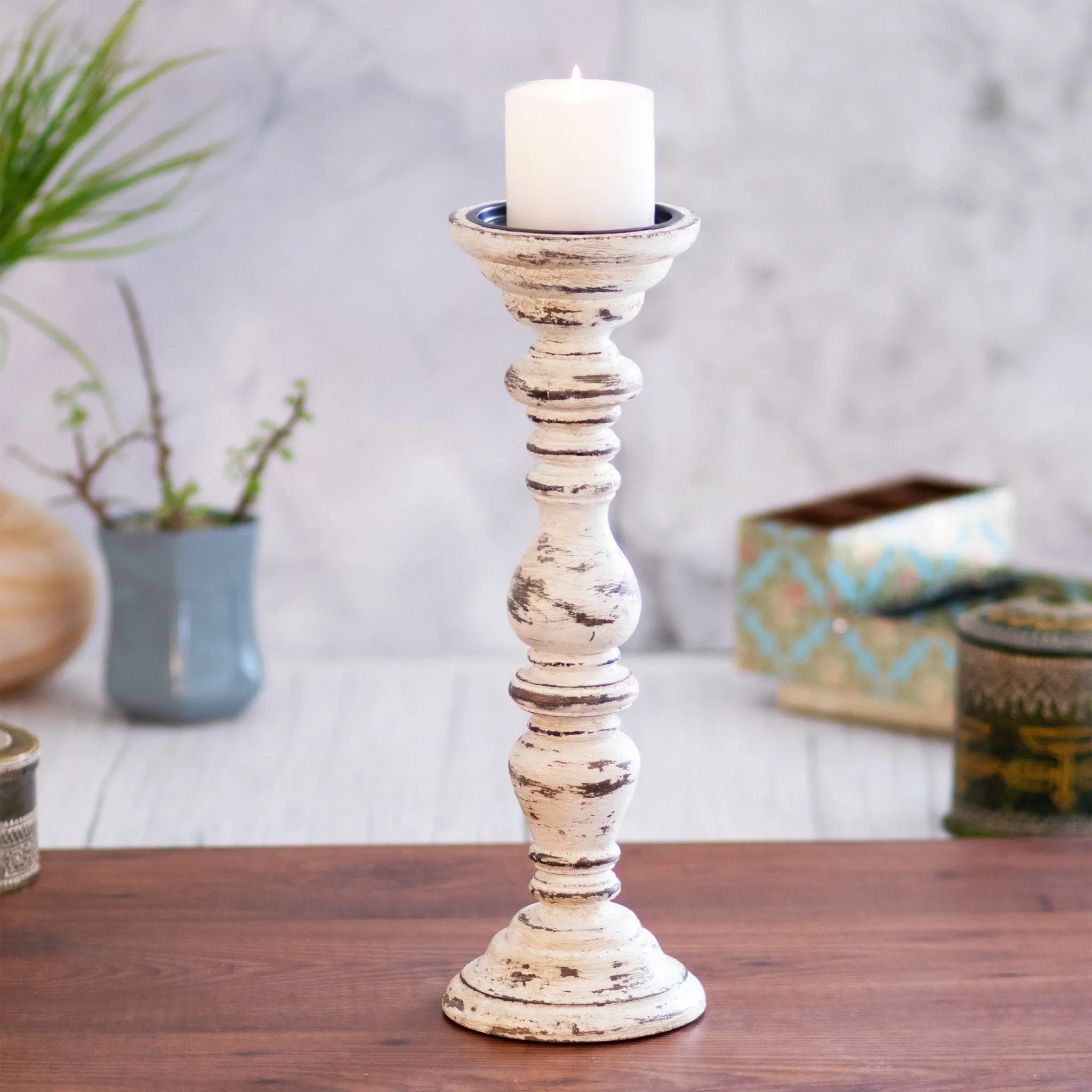 Large Wooden Pillar Stand Home Decoration Wedding Events Parties Wooden ...