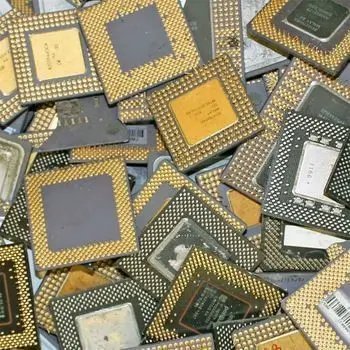 Bulk ceramic CPU scrap in industrial packaging on Alibaba