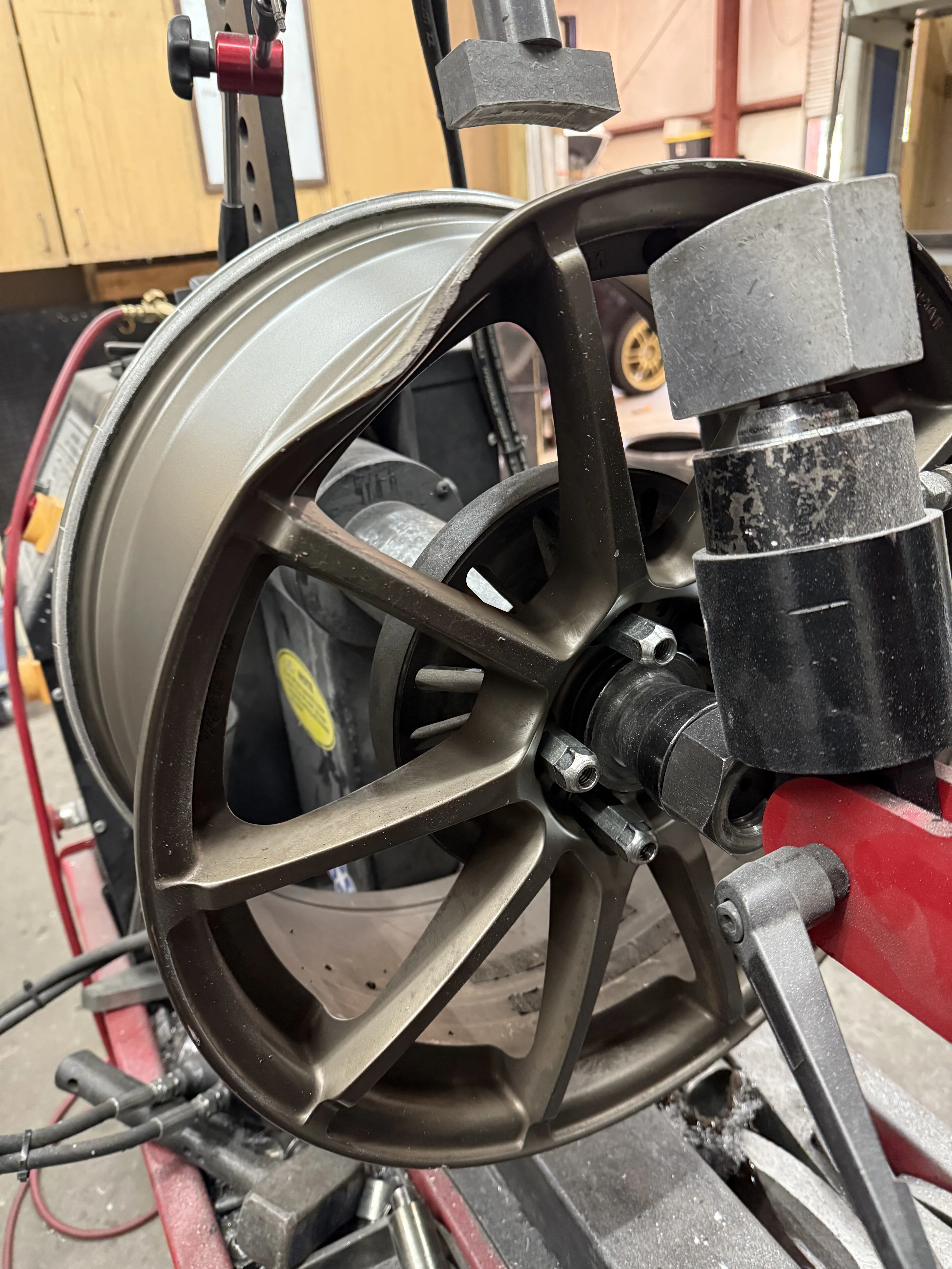 Wheel refinishing