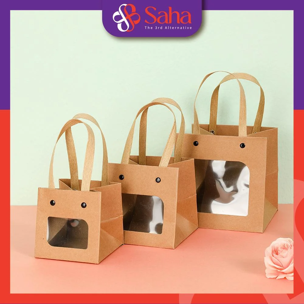 Customize Design Kraft Fancy Paper Bags Custom Oem Printing Craft Bag