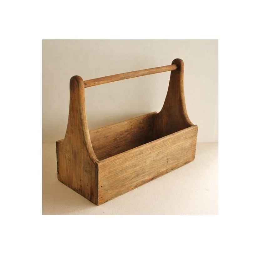 Rustic Toolbox Tool Tote Farmhouse Toolbox Distressed Wood Garden