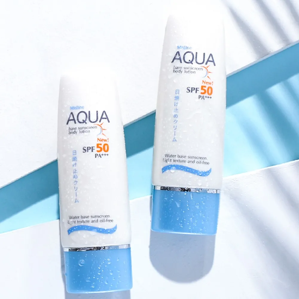Mistine Aqua Base Sunscreen Body Lotion Spf50 Pa+++ Water Based