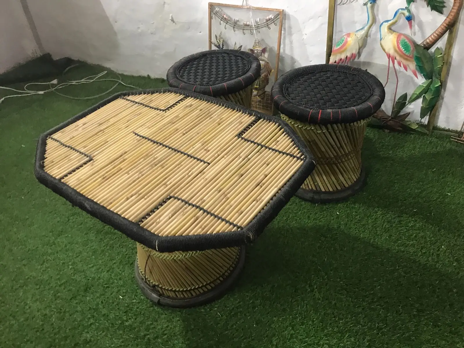 New Design Bamboo Table Furniture For Indoor Outdoor Living Areas