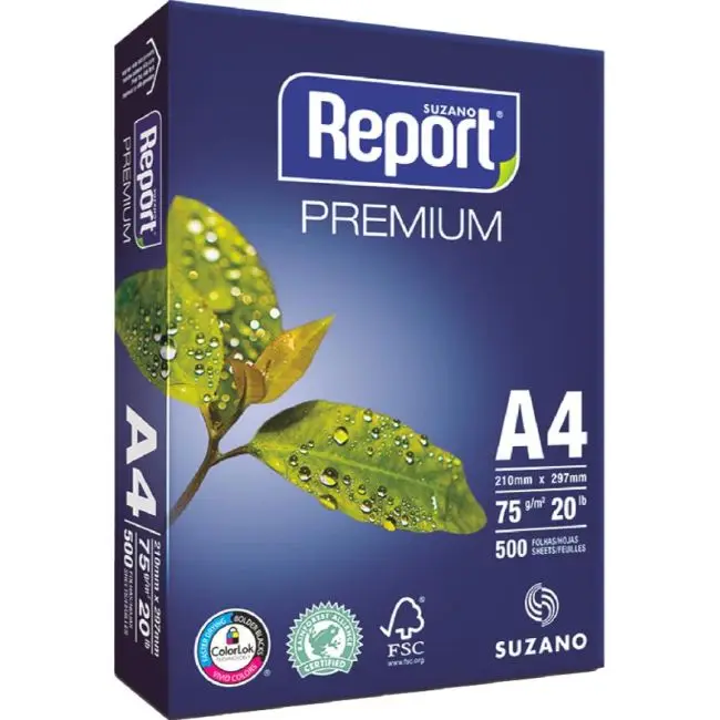 Papel A4 Report 75gr 10 Resmas De 500 Folhas Atacado - Buy Office ...