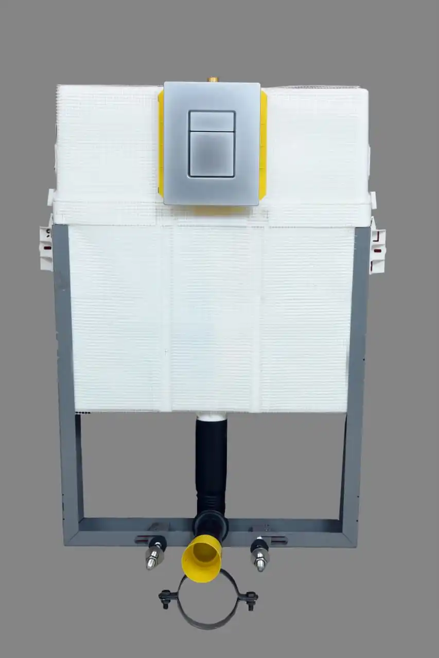 Rimless Bathroom Wall Hung Toilet With Concealed Water Tank Cisterns P