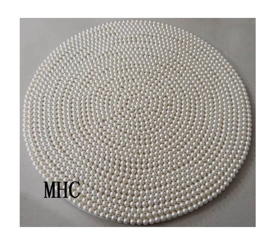 Handmade Beaded Round Silver Placemat Expensive Design For Home
