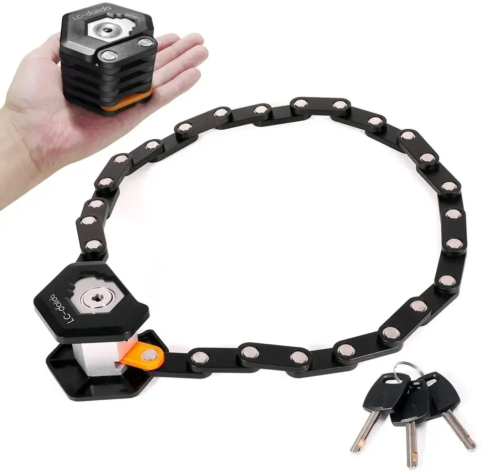 Sende Anti Theft Mini Foldable Lock Heavy Duty Alloy Steel Folding Bike