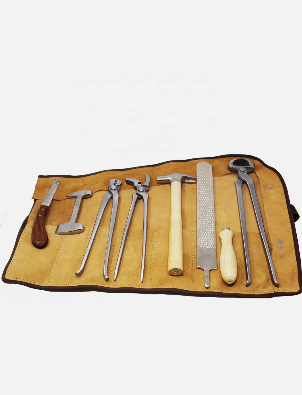 Professional Equine Horse Farrier Tool Kit Grooming Hoof Bot Shoe