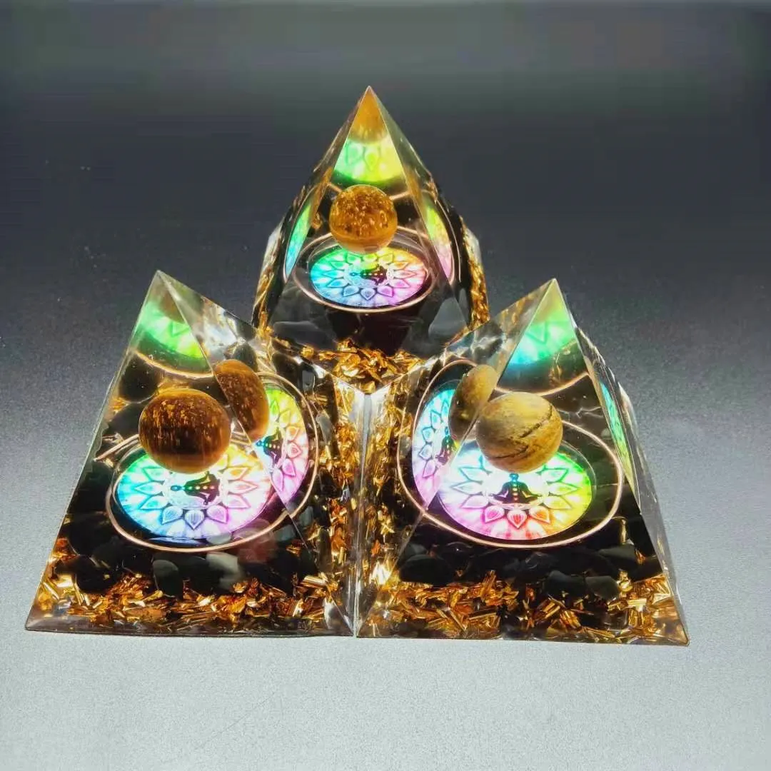 Orgone Chakra Pyramid - Energy Healing with Seven Chakras