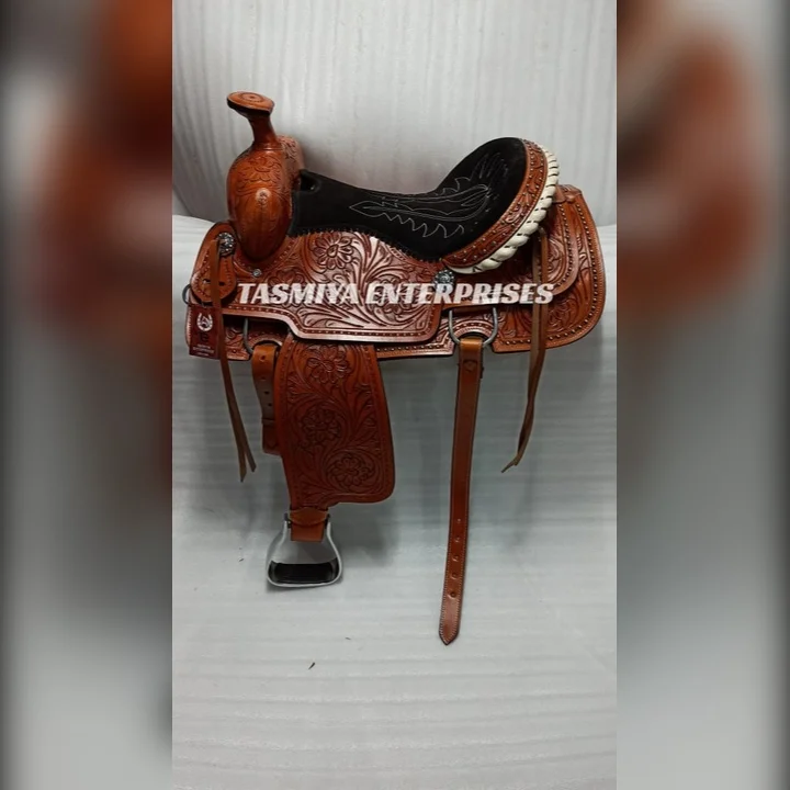 100 Genuine Horse Saddles Leather Western Horse Saddle With Customized