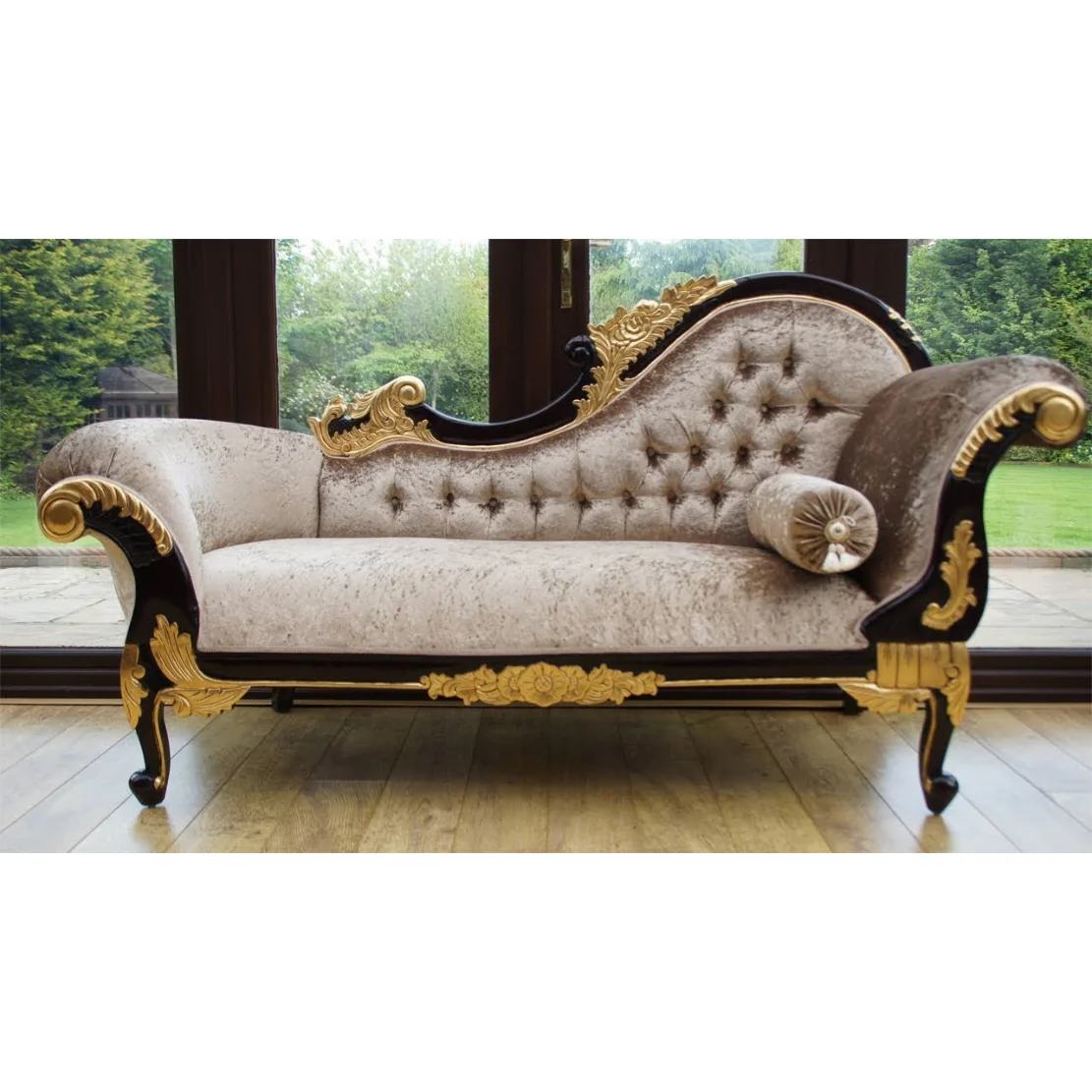 Classic European Style Chaise Lounge French Style Wooden Antique Chaise Lounge Chair Best Seller