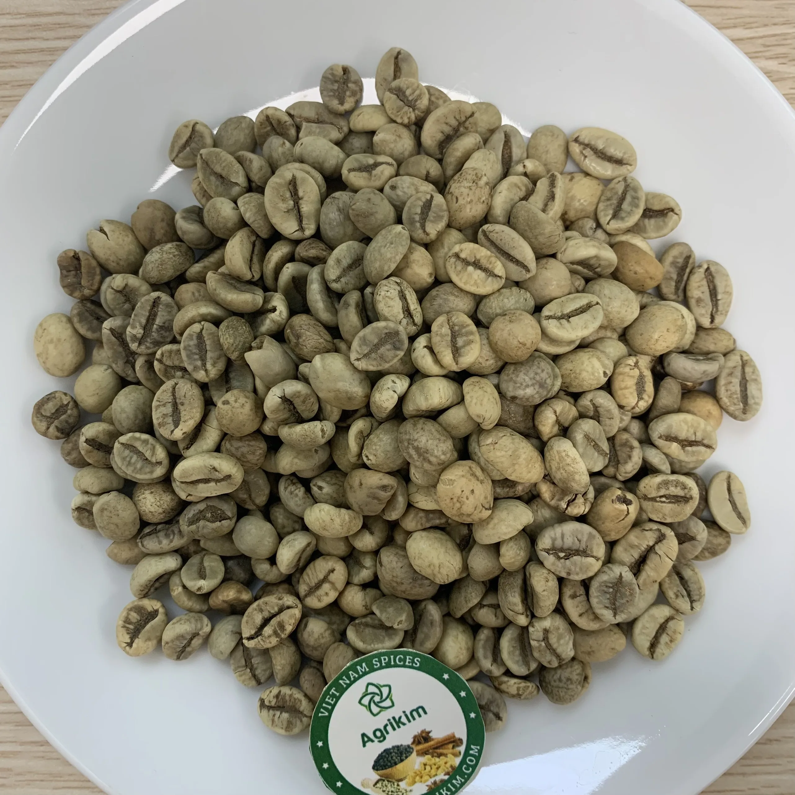 Certified Robusta Green Coffee Beans Normal G1 16 Screen Wholesale With