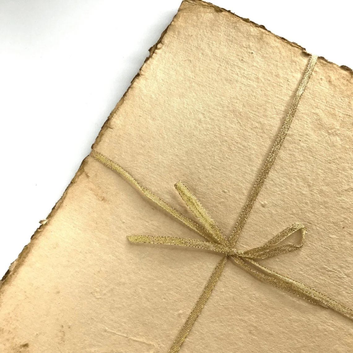 A4 A5 Brown Deckle Edge Cotton Rag Handmade Paper 200 Gsm Eco-friendly ...