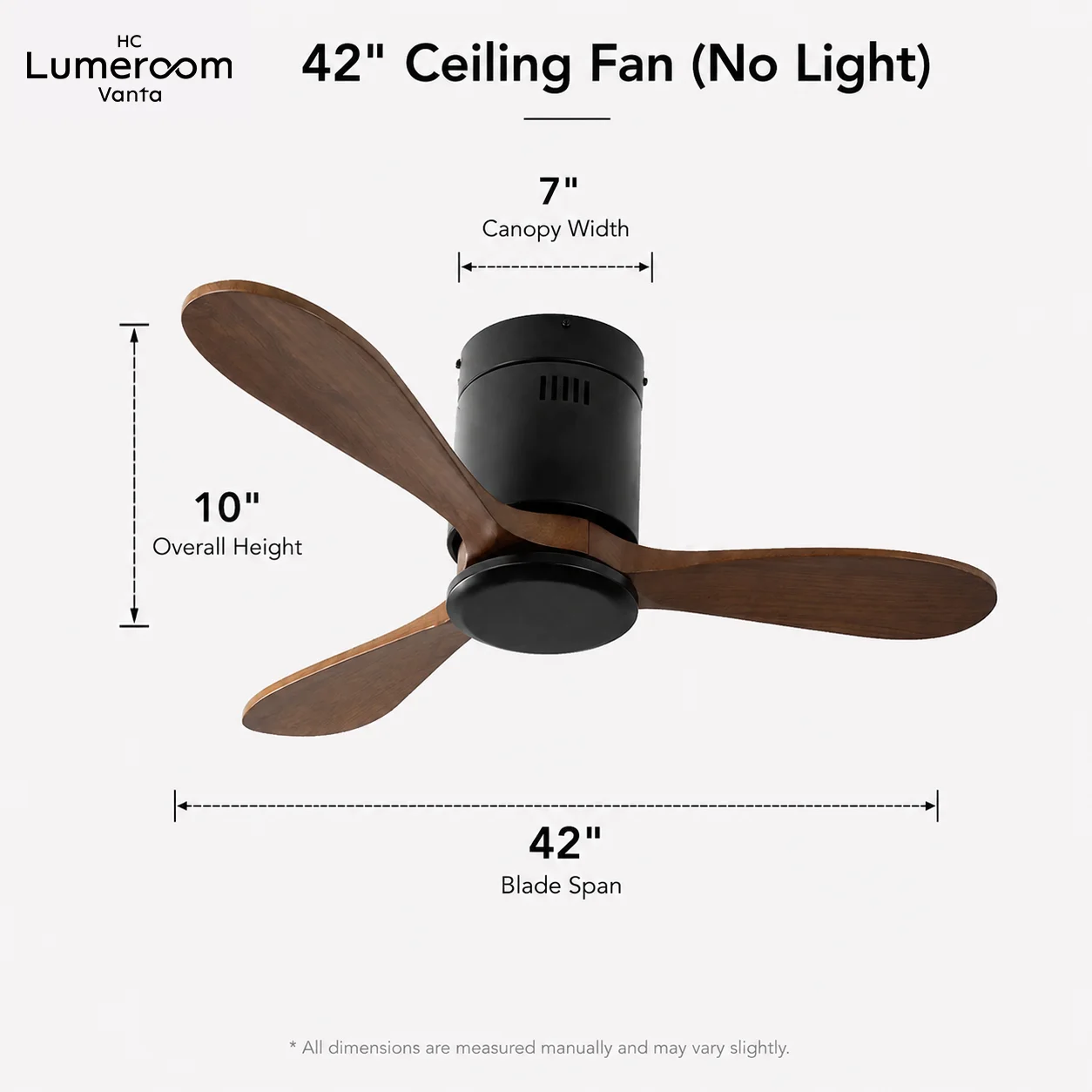 Ceiling Fan, USA, 35W, Solid Wood + Metal - detail 10