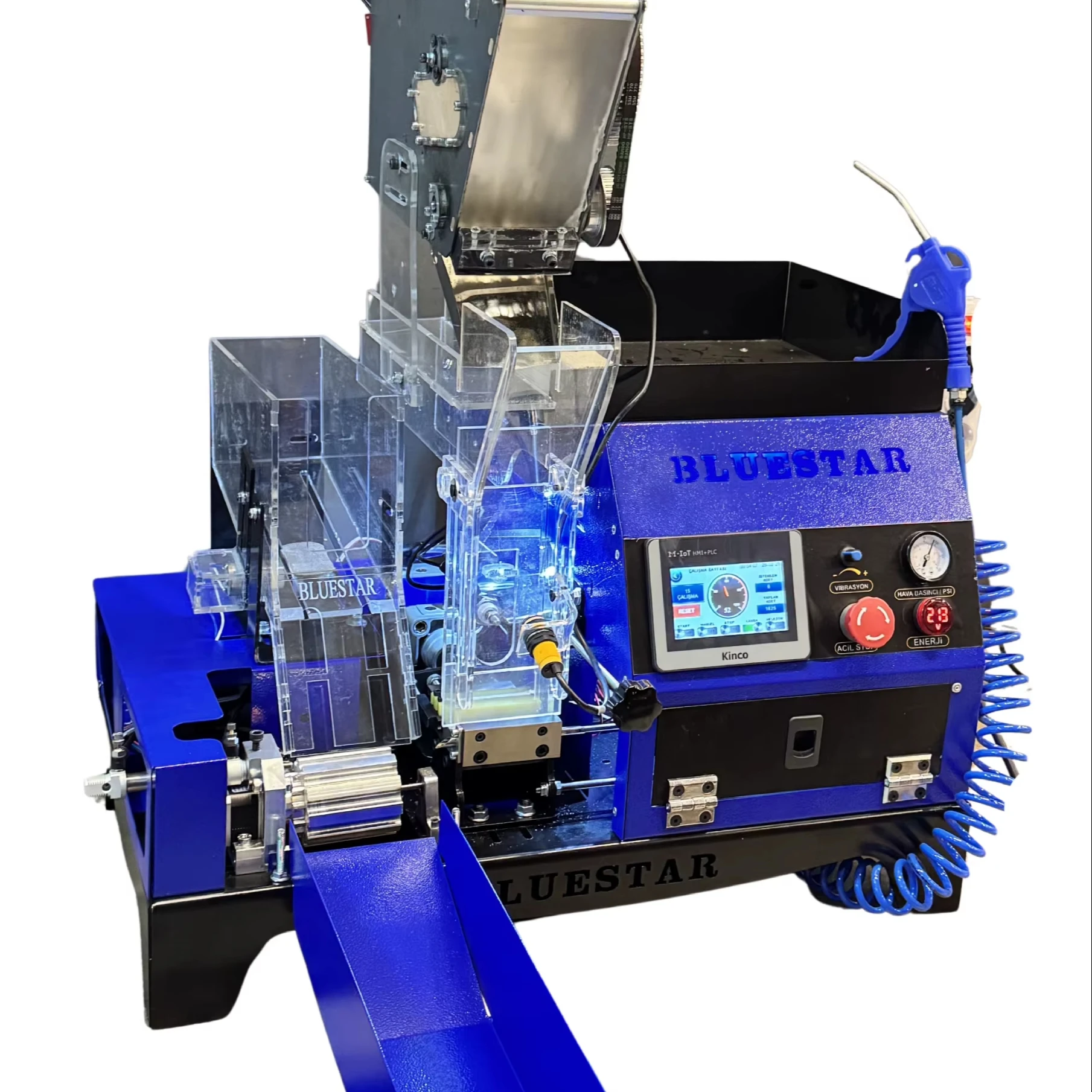 automatic cigarette tube filling machine New Blue Star Pneumatic Fully Automatic Cigarette Rolling Machine DOUBLE  INJECTOR 6000 PER HOUR