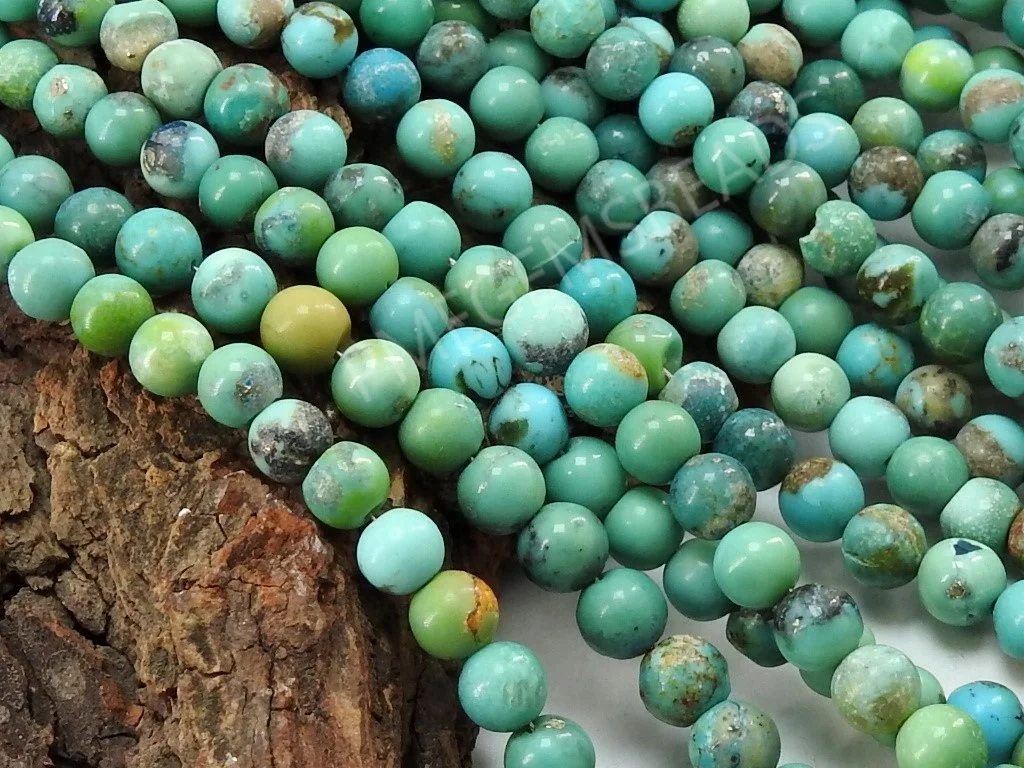 Arizona Turquoise Smooth Sphere Ball Round Beads/roundel/loose Stone/for Making Jewelry
