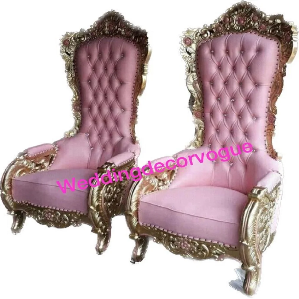 Royal Wedding High Back Throne Chair Set Majestic Wedding High Back