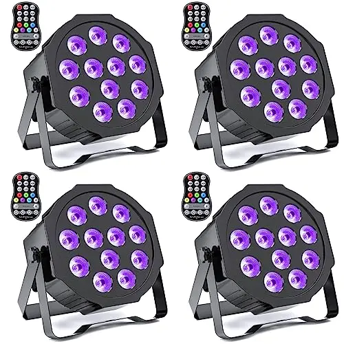 Rechargeable Par Lights Uplights RGBWA+UV
