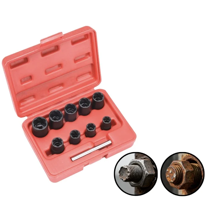 Broken Stud and Damaged Bolt Extractor Tool Set for Auto Repair
