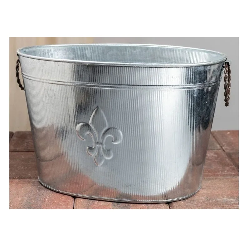 Custom Planters Galvanized Sheet Garden Galvanized Plant Pot Holder