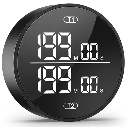 Dual Digital Kitchen Timer for Cooking