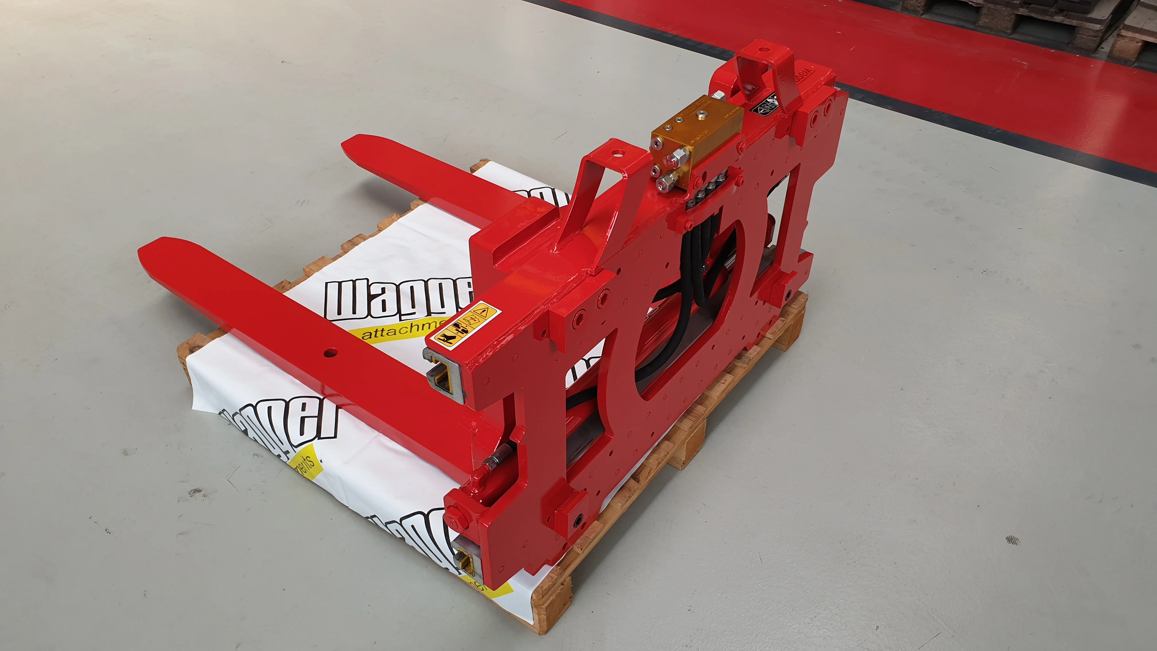 Wagger Rolling Fork Clamp Forklift Attachment Optional 360 Degree