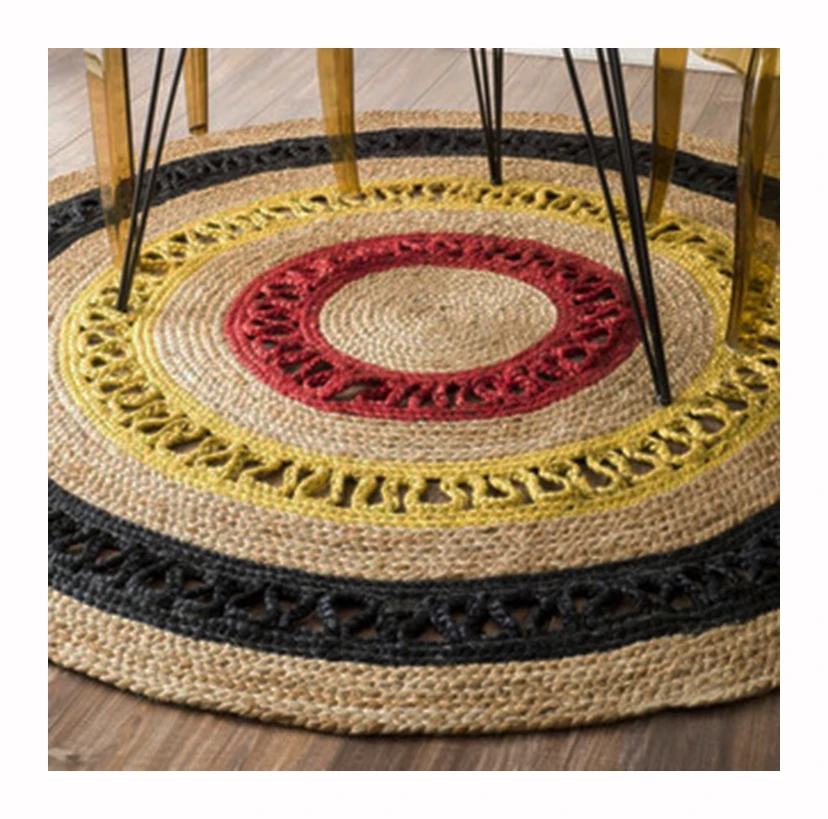 Standard Quality Jute Rug Hand Woven Hemp Rug Washable Rug For Living
