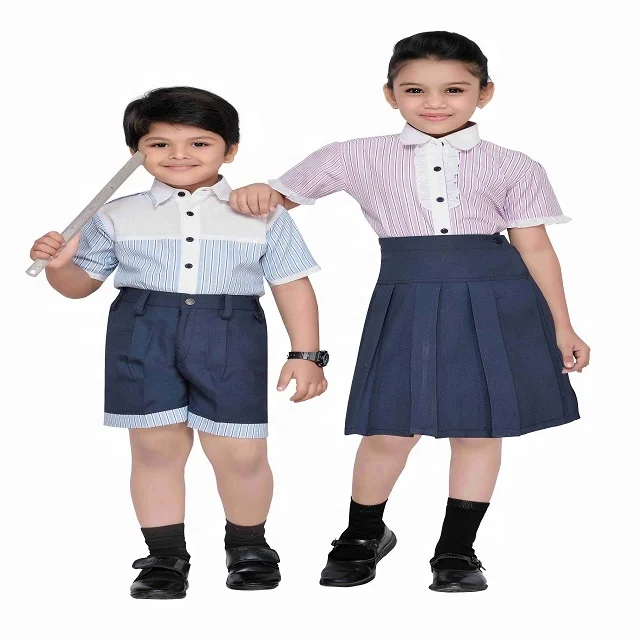 Custom Design Summer Primary School Uniform Shirts Boys Shorts And ...