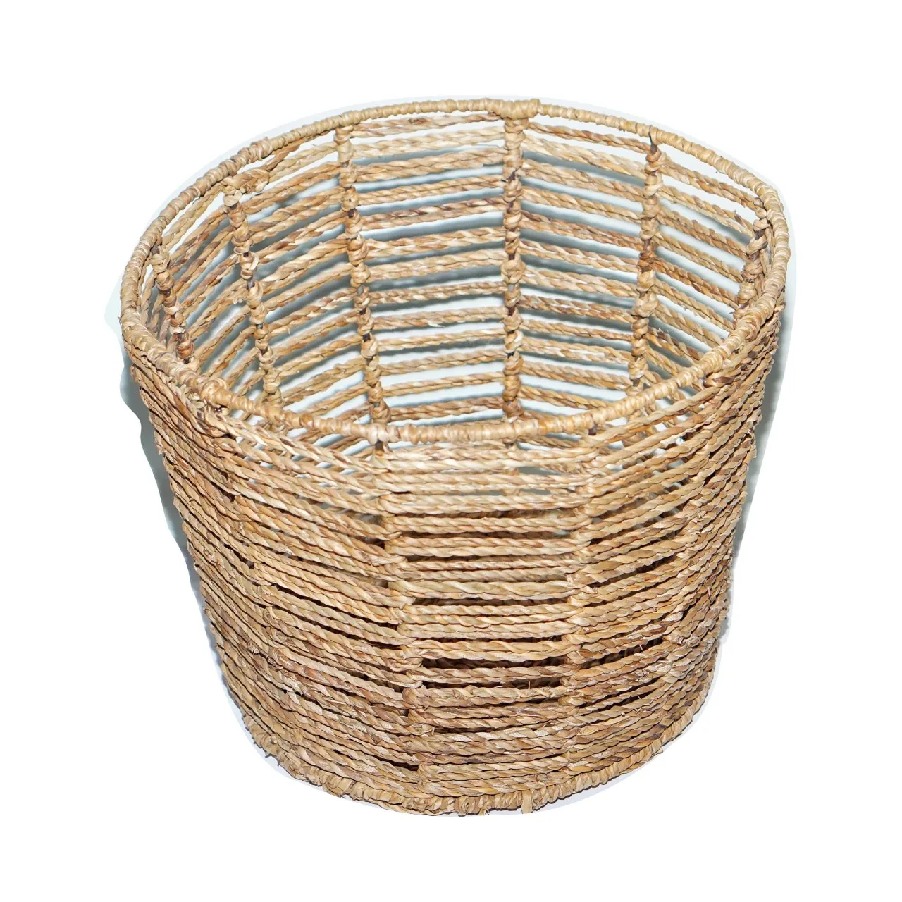 Standard Quality Natural Friendly Round Sea Grass Basket Customized Moq