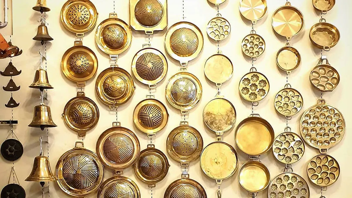 Table Fan, 6", Brass - detail 26
