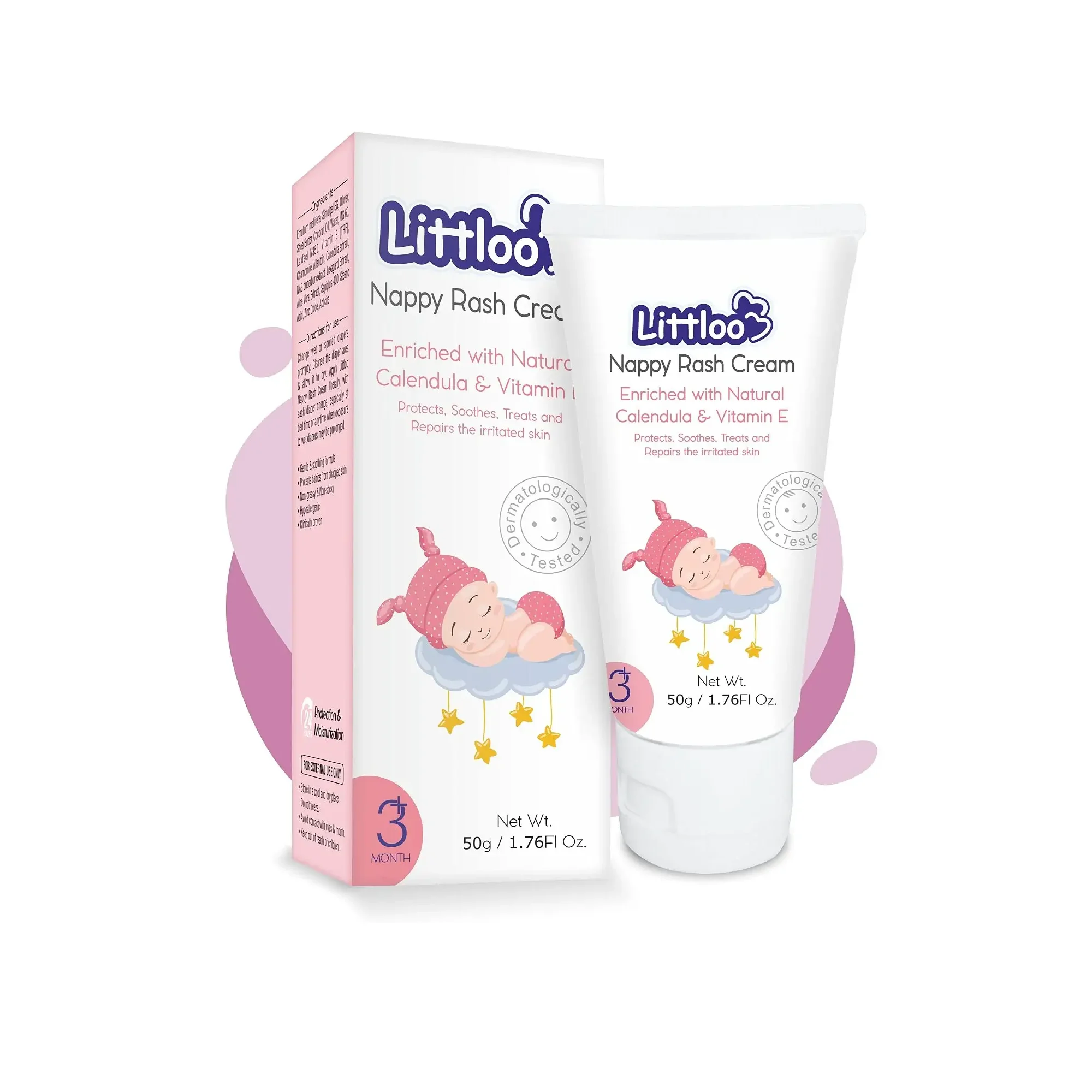 Wholesale Seller Littloo Nappy Rash Cream Baby Diaper Cream With
