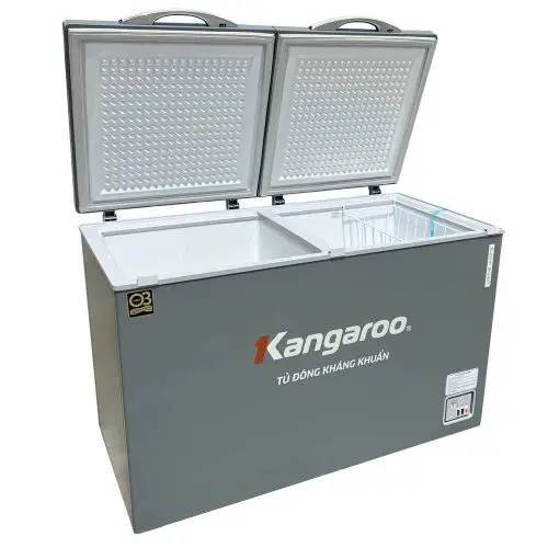 Chest Freezer 2 Compartment Double Doors Chest Freezer Inverter Made In