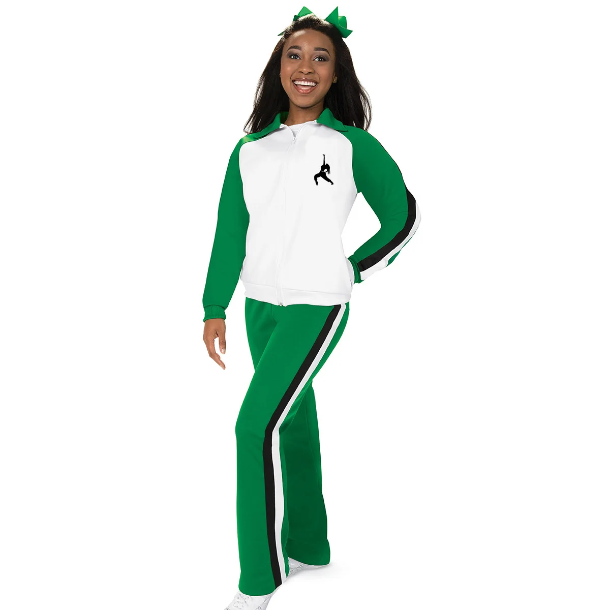 Wholesale Custom Logo Womens Cheer Track Suit Uniform Sweatsuit Sets