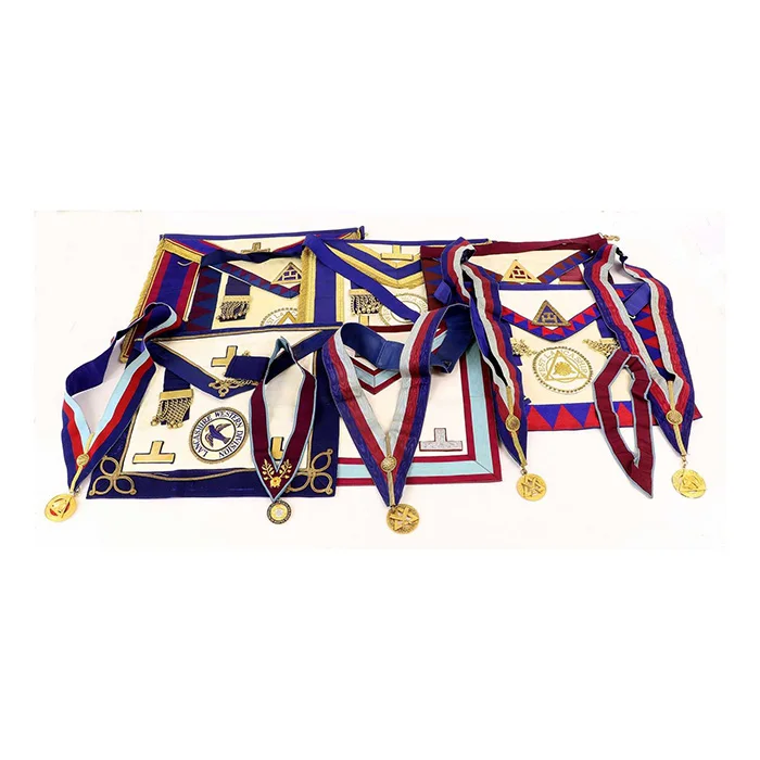 Scottish Rite Ribbon Scottish Rite 30th Degree Masonic Collar CKS Silk Ethnic Black Moire ...