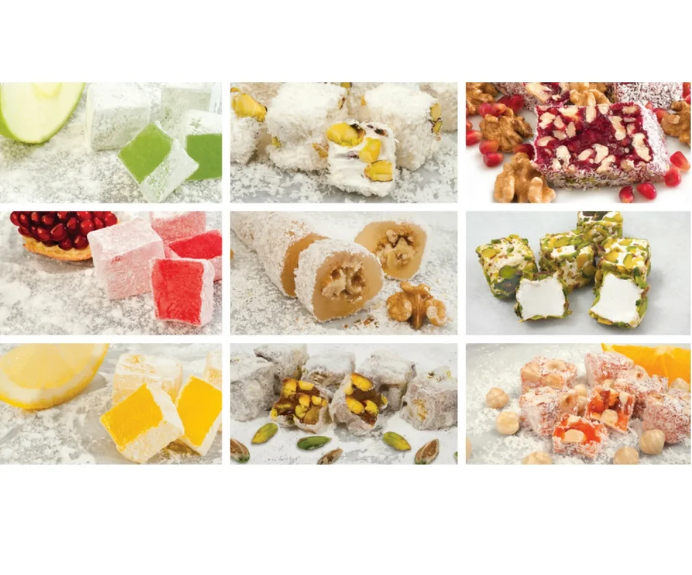 Turkish Delight Lokum Turkish Sweets Halal Sweets Candy With Flavours Dessert Gluten Free