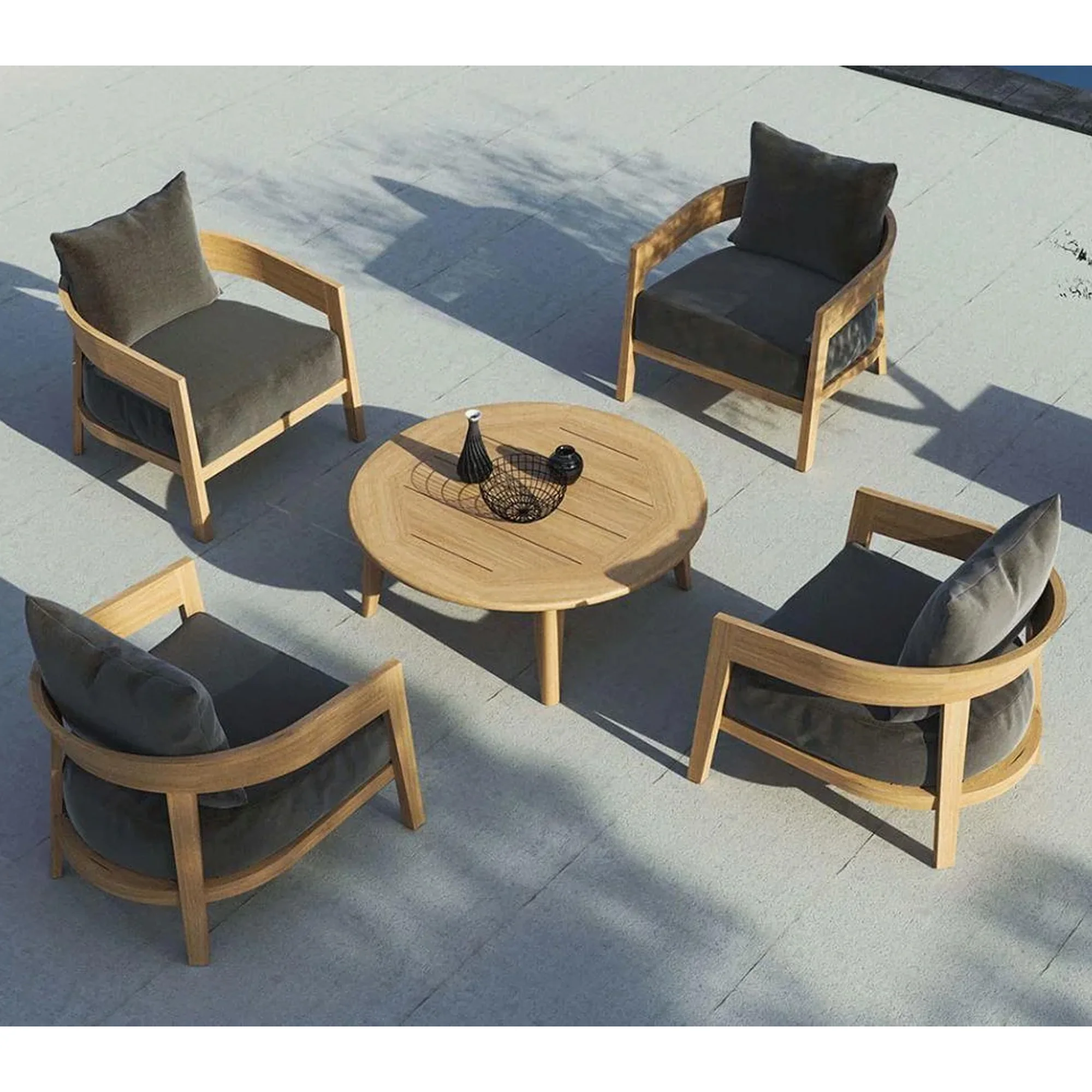 Julesa 4 Seater Sofa Set Teak Wood Outdoor Garden Patio Furniture Buy