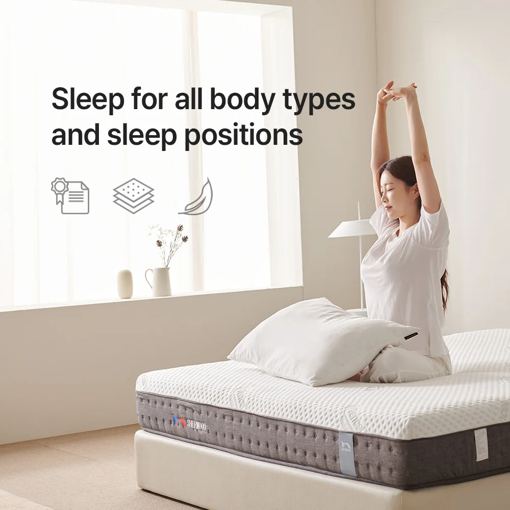 Mattress With Memory Form And Strong Returnable Shape On Floor Folding