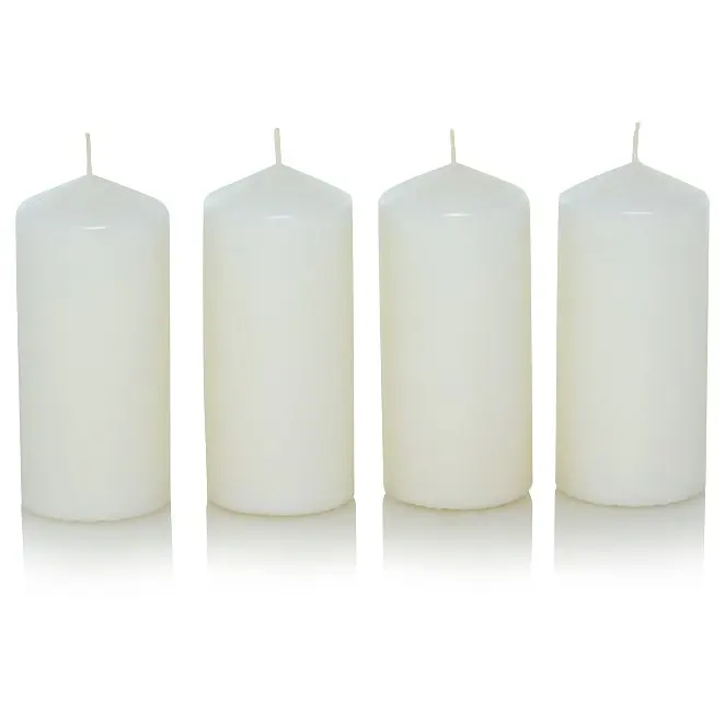 100 Hours Burn Time Overdipped Church Pillar Candle PACK OF 2 