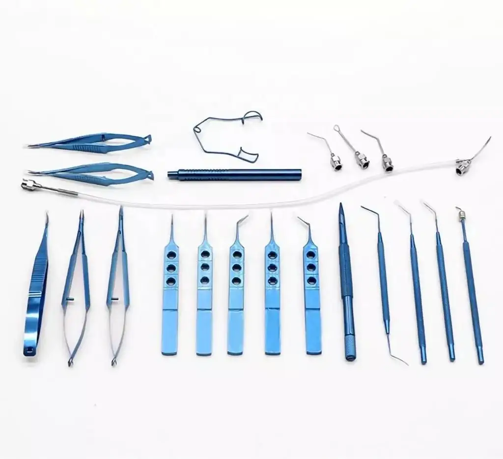 thumbnail image 2 of YB 6-Piece O.R. Grade Ophthalmic Micro Surgery Instrument Kit - Forceps & More 2 of 4