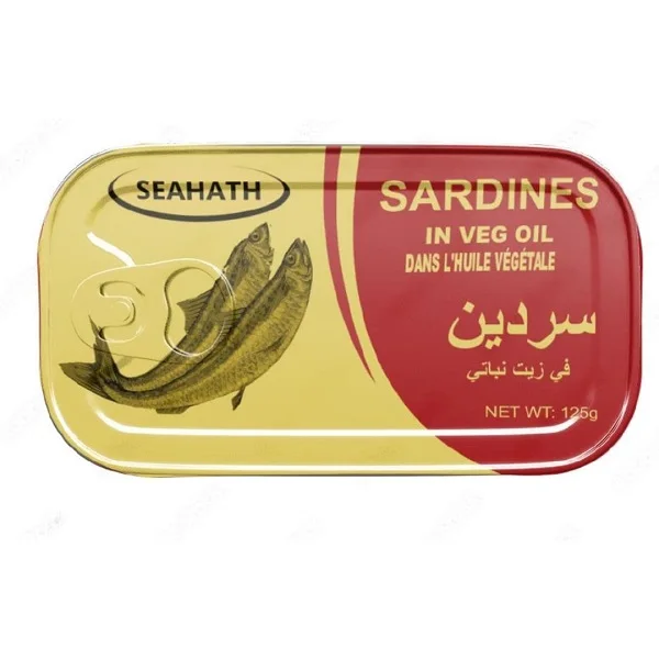 Canned Sardine In Vegetable Oil 125g Boite De Sardines / Canned ...