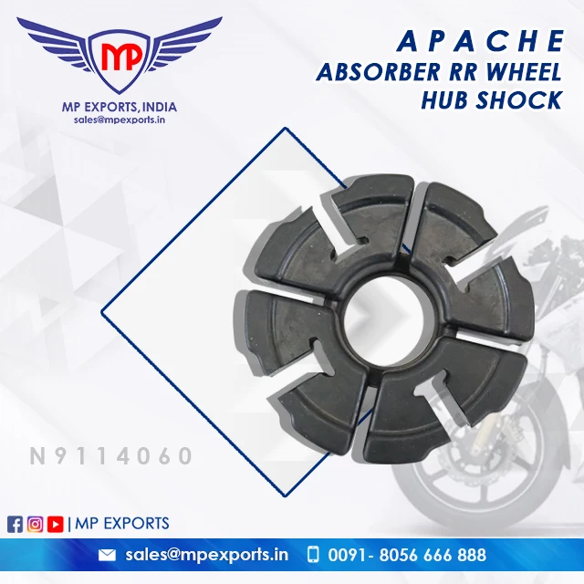 Genuine Quality Absorber RR Wheel Hub Shock for TVS Apache RTR