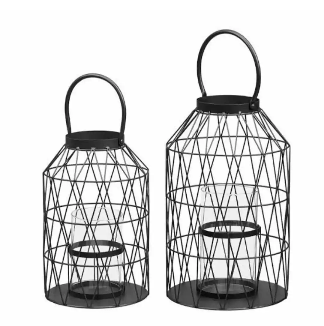 Hanging Metal Candle Lantern For Wedding Parties Christmas Decorations