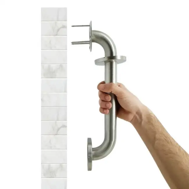 Stainless Steel Commercial Peened Grab Bars With Concealed Screw 11/4