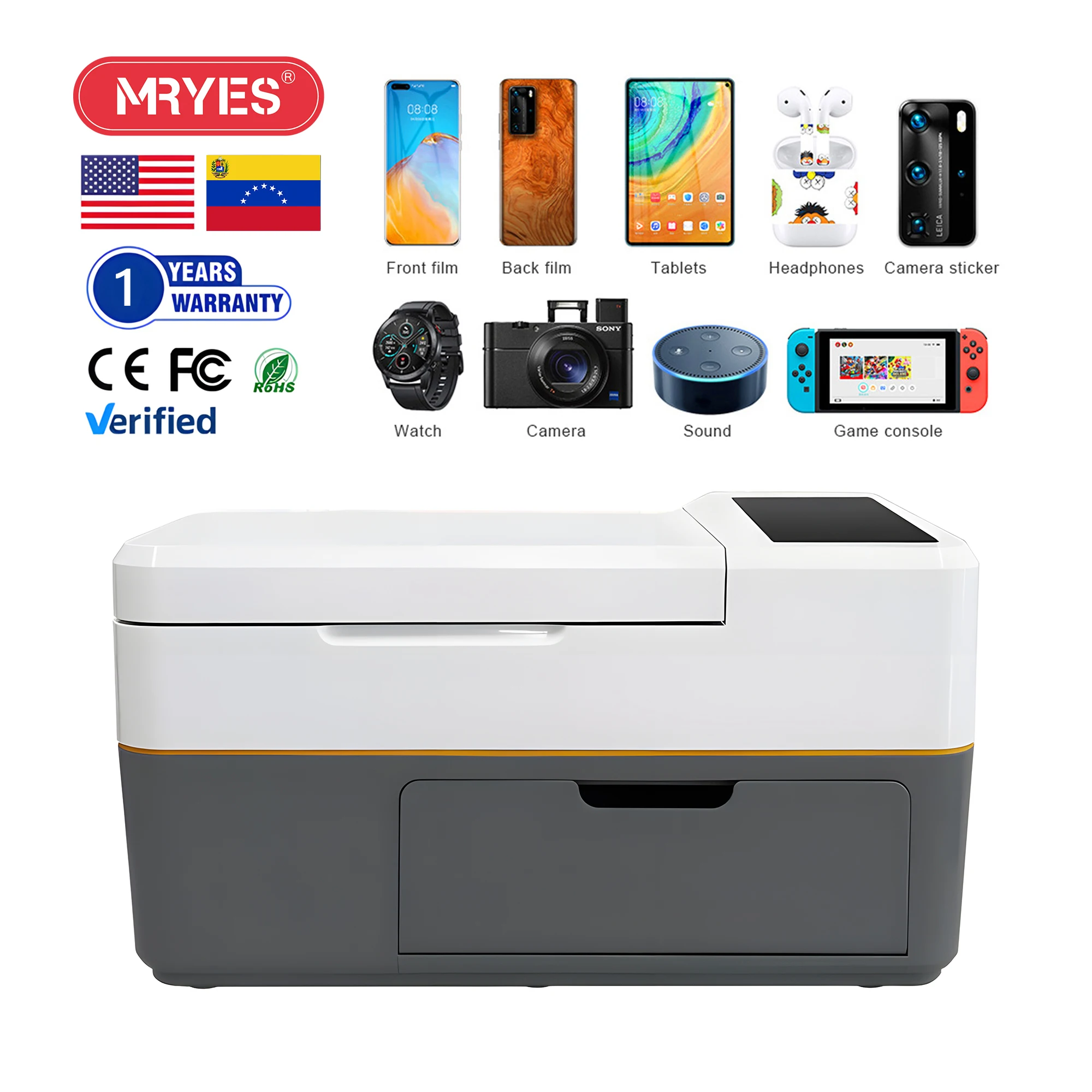 Rockspace Mini ZV2 Smart Plotter cutting a curved smartphone screen protector