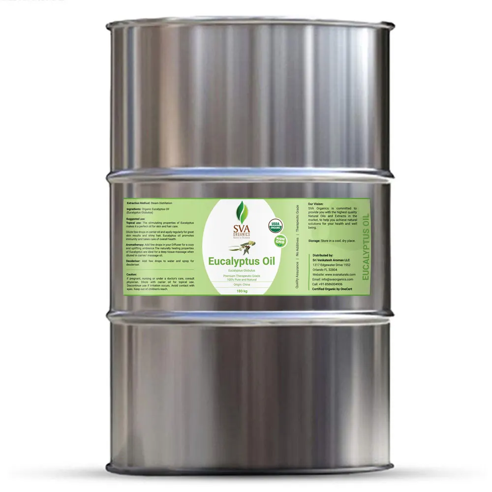 Premium Quality Organic Eucalyptus Oil 80 In Bulk By Sva Organics