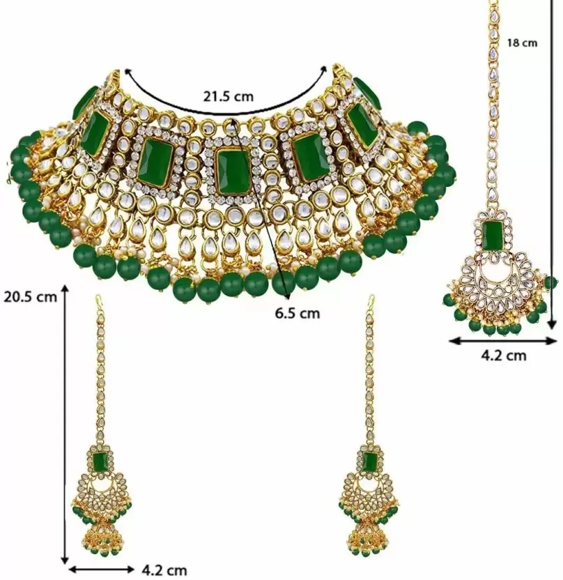 Jmc Jewellery Wholesale Indian Jewelry Traditional Gold Plated Crystal